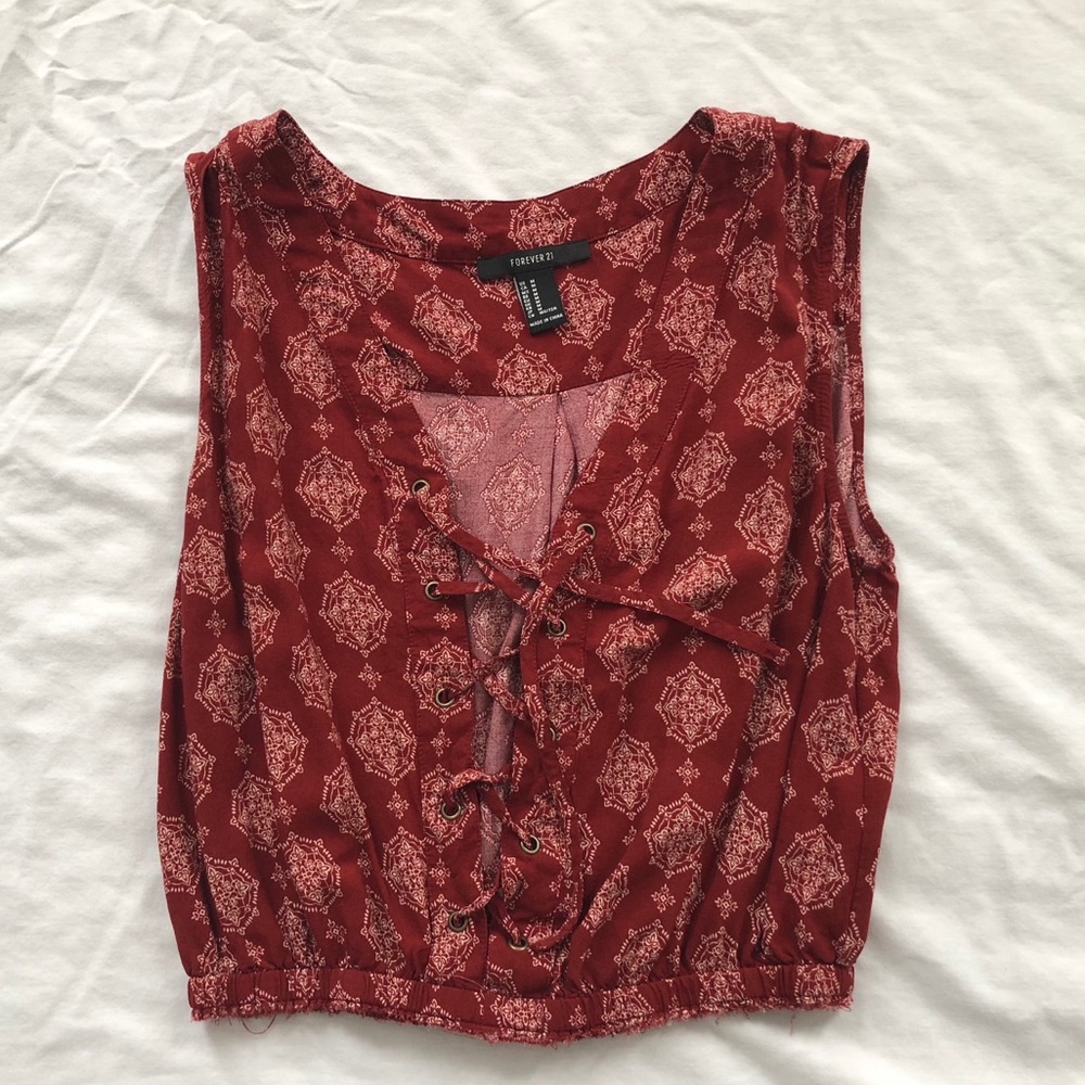 Lace Up Top